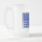 Speziell für die amerikanische Fallschirmfahne kon Mattglas Bierglas (Links)