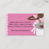 Speziell für die Farbe Afrikanisch-amerikanische B Visitenkarte (Rückseite)