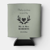 Speziell für die Vintage Hirschantolzhochzeit geei Dosenkühler (Vorderseite)