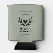 Speziell für die Vintage Hirschantolzhochzeit geei Dosenkühler (Rückseite)