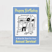 Speziell für einen Automotor - Happy Birthday Karte (Vorderseite)