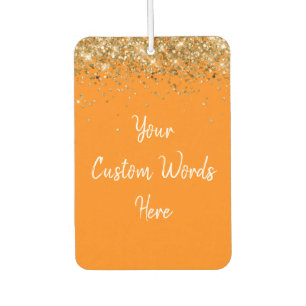 Speziell für Ihr Angebot Personalisiert Orange & W Autolufterfrischer