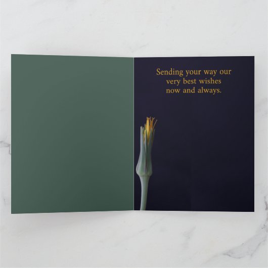 Speziell für Sie! Elegant Personalisiert floral Karte (Innenseite)