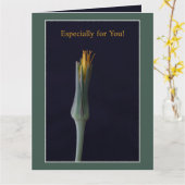 Speziell für Sie! Elegant Personalisiert floral Karte (Gelbe Blume)