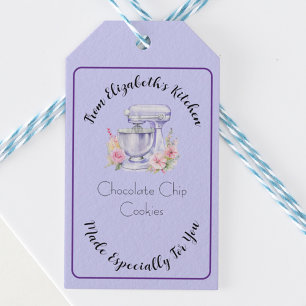 Speziell für Sie hergestellt aus Blue Floral Mixer Geschenkanhänger
