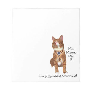 Speziell geeignet und mit Lutschunterlage versehen Notizblock