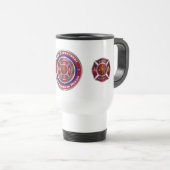 Speziell konzipierte Feuerwehr Reisebecher (VorderseiteRechts)