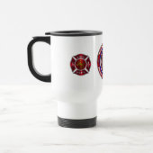 Speziell konzipierte Feuerwehr Reisebecher (Links)