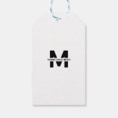 Speziell Minimalistisch gebackenes Liebe-Geschenk Geschenkanhänger (Rückseite)