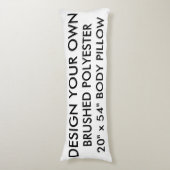 Speziell Personalisiert 20"x54" POLYESTER Karosser Seitenschläferkissen (Vorderseite Vertikal)