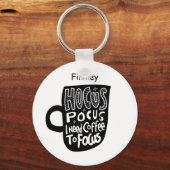 Speziell Personalisiert, dass ich Kaffee zum Fokus Schlüsselanhänger (Vorderseite)