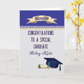 Speziell! Persönliche Abschlusskarte Karte (Gelbe Blume)