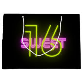 Spezielle 16 . Geburtstag 16 Papier-Einkaufstasche Große Geschenktüte (Vorderseite)