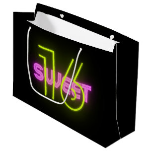 Spezielle 16 . Geburtstag 16 Papier-Einkaufstasche Große Geschenktüte