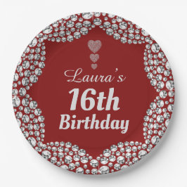 Spezielle 16. oder Party-Teller bearbeiten Pappteller