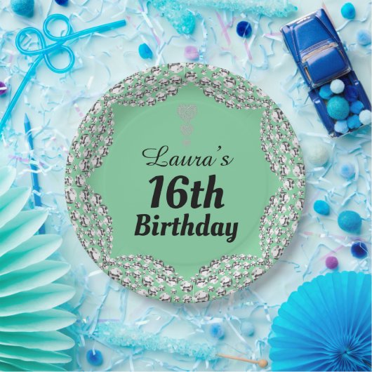 Spezielle 16. oder Party-Teller bearbeiten Pappteller (Party)