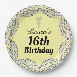 Spezielle 16. oder Party-Teller bearbeiten Pappteller