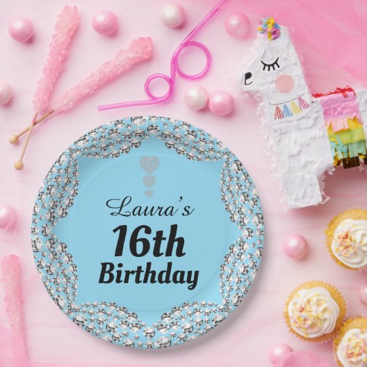 Spezielle 16. oder Party-Teller bearbeiten Pappteller (Party)