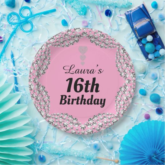 Spezielle 16. oder Party-Teller bearbeiten Pappteller (Party)