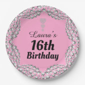 Spezielle 16. oder Party-Teller bearbeiten Pappteller (Vorderseite)