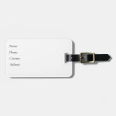 Spezielle Akrylen-Gepäckmarke mit Ihrem Firmenlogo Gepäckanhänger (Vorderseite horizontal)