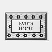 Spezielle Anforderung Design für Schwarz/Weiß-Tile Fußmatte (Vorderseite)