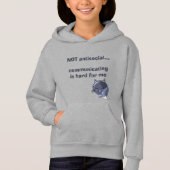 Spezielle Anforderungen Blau-Fuchs-Kawaii-Stil Hoodie (Vorderseite)
