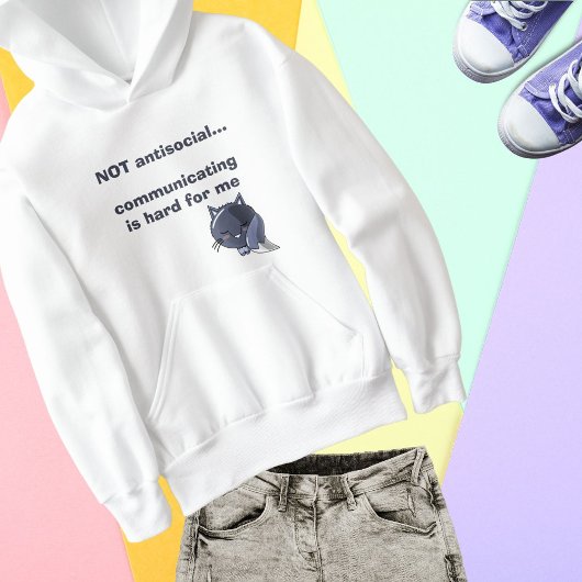 Spezielle Anforderungen Blau-Fuchs-Kawaii-Stil Hoodie