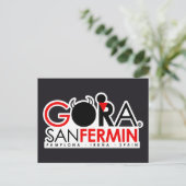 SPEZIELLE AUSGABE VON SAN FERMIN POSTKARTE (Stehend Vorderseite)