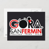 SPEZIELLE AUSGABE VON SAN FERMIN POSTKARTE (Vorne/Hinten)