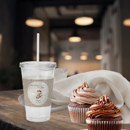 Spezielle Babydusche für Teddy-Bären Acryltrinkbecher