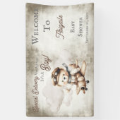 Spezielle Babydusche für Teddy-Bären Banner (Vertikal)