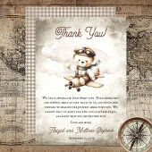 Spezielle Babydusche für Teddy-Bären Dankeskarte