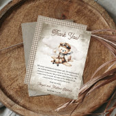 Spezielle Babydusche für Teddy-Bären Dankeskarte