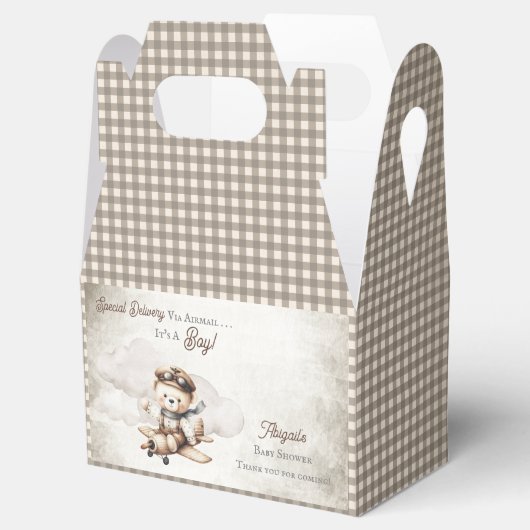 Spezielle Babydusche für Teddy-Bären Geschenkschachtel (Geöffnet)