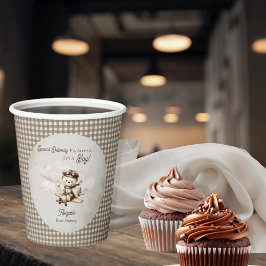 Spezielle Babydusche für Teddy-Bären Pappbecher