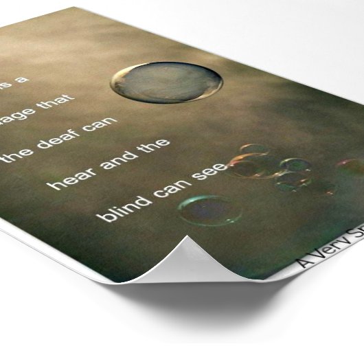 Spezielle Bedürfnisse Kindheit ist ein Sprachposte Poster (Ecke)