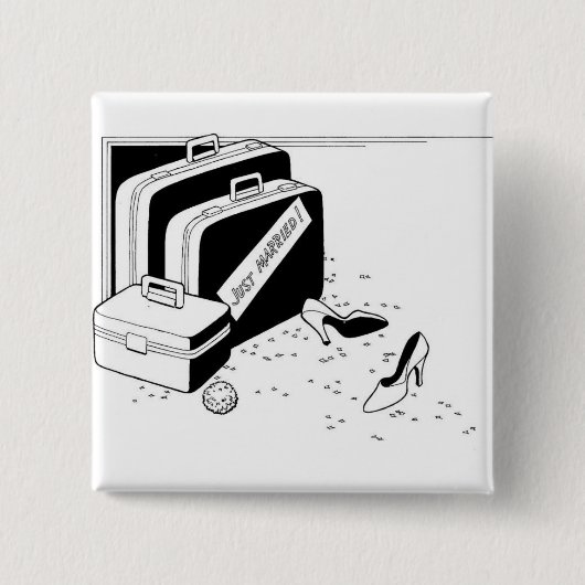 Spezielle Betreuung für die Verheiratung Button (Vorderseite)