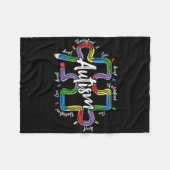 Spezielle Bildung Lehrer Autismus Akzeptanz verste Fleecedecke (Vorderseite (Horizontal))