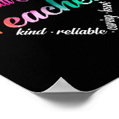 Spezielle Bildung Lehrer HerzWord Cloud Poster (Ecke)