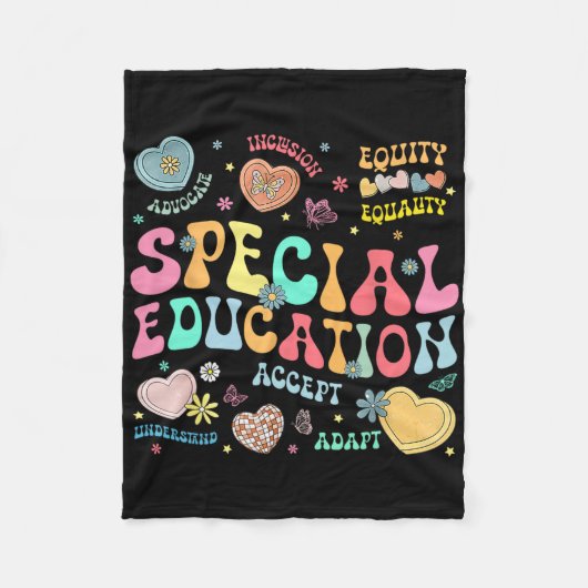 Spezielle Bildung Lehrer Inspiration Speach Fleecedecke (Vorderseite)