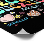 Spezielle Bildung Lehrer Inspiration Speach Poster (Ecke)