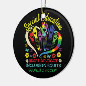 Spezielle Bildung Lehrer Inspiration SPED Unterric Keramik Ornament (Links)