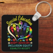 Spezielle Bildung Lehrer Inspiration SPED Unterric Schlüsselanhänger (Rückseite)