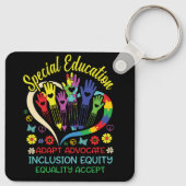 Spezielle Bildung Lehrer Inspiration SPED Unterric Schlüsselanhänger (Rückseite)