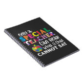 Spezielle Bildung Lehrer Kinderausstellungen Notizblock (Rechte Seite)