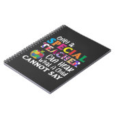 Spezielle Bildung Lehrer Kinderausstellungen Notizblock (Linke Seite)