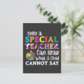 Spezielle Bildung Lehrer Kinderausstellungen Postkarte (Stehend Vorderseite)