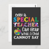 Spezielle Bildung Lehrer Kinderausstellungen Postkarte (Vorne/Hinten)