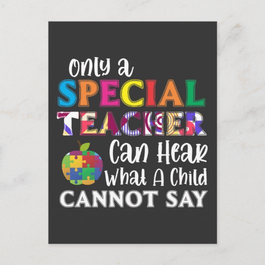 Spezielle Bildung Lehrer Kinderausstellungen Postkarte (Vorderseite)